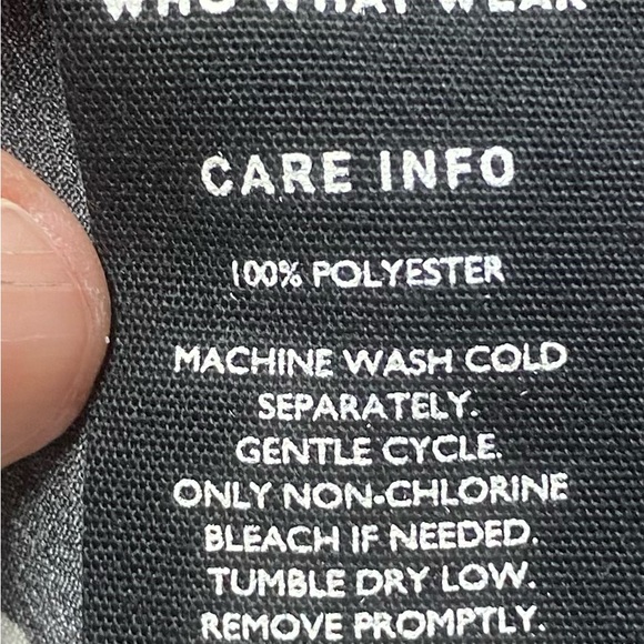 Who What Wear Ruffle Wrap Dress Black/White/Maroon size XXL Dressy - Picture 7 of 8